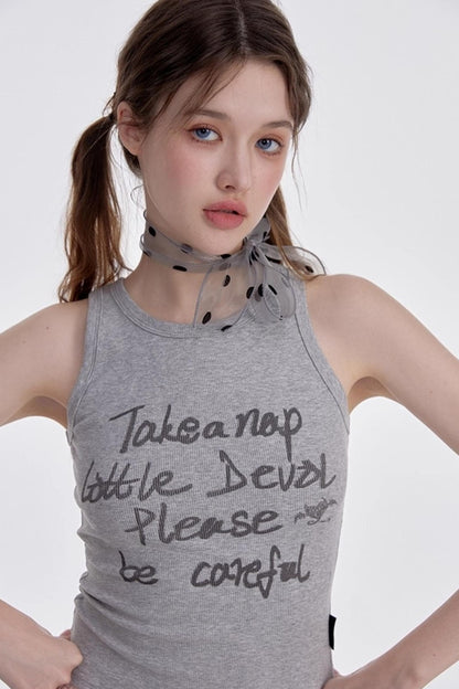 Monogram Racer Tank Top