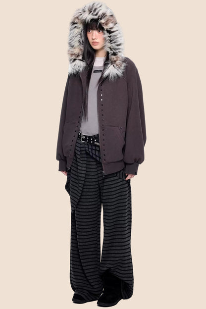 Rivet Retro Wide-Leg Pants Set-Up