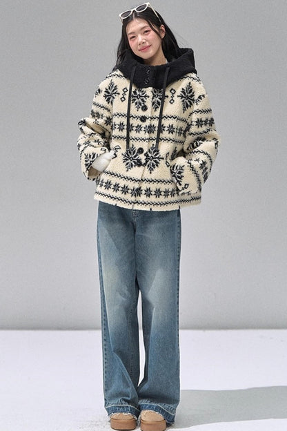 Thickened Hooded Fleece Jacket