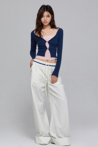 Elegant Strap Vest & Knit Set