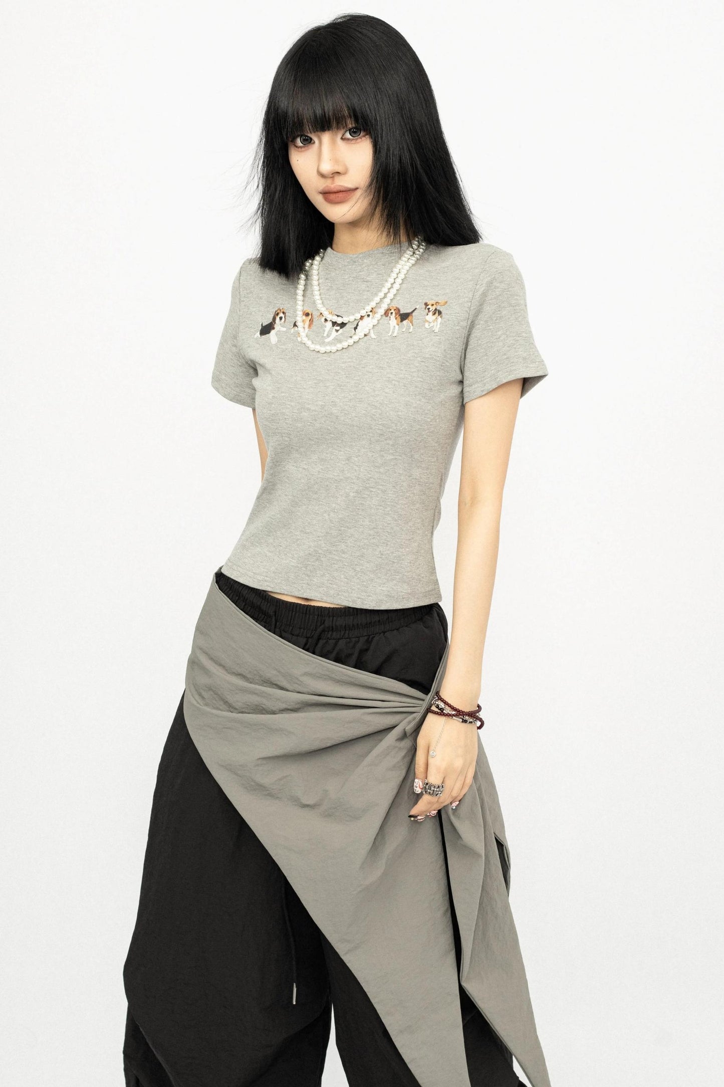 Puppy Print Short Sleeve Tee