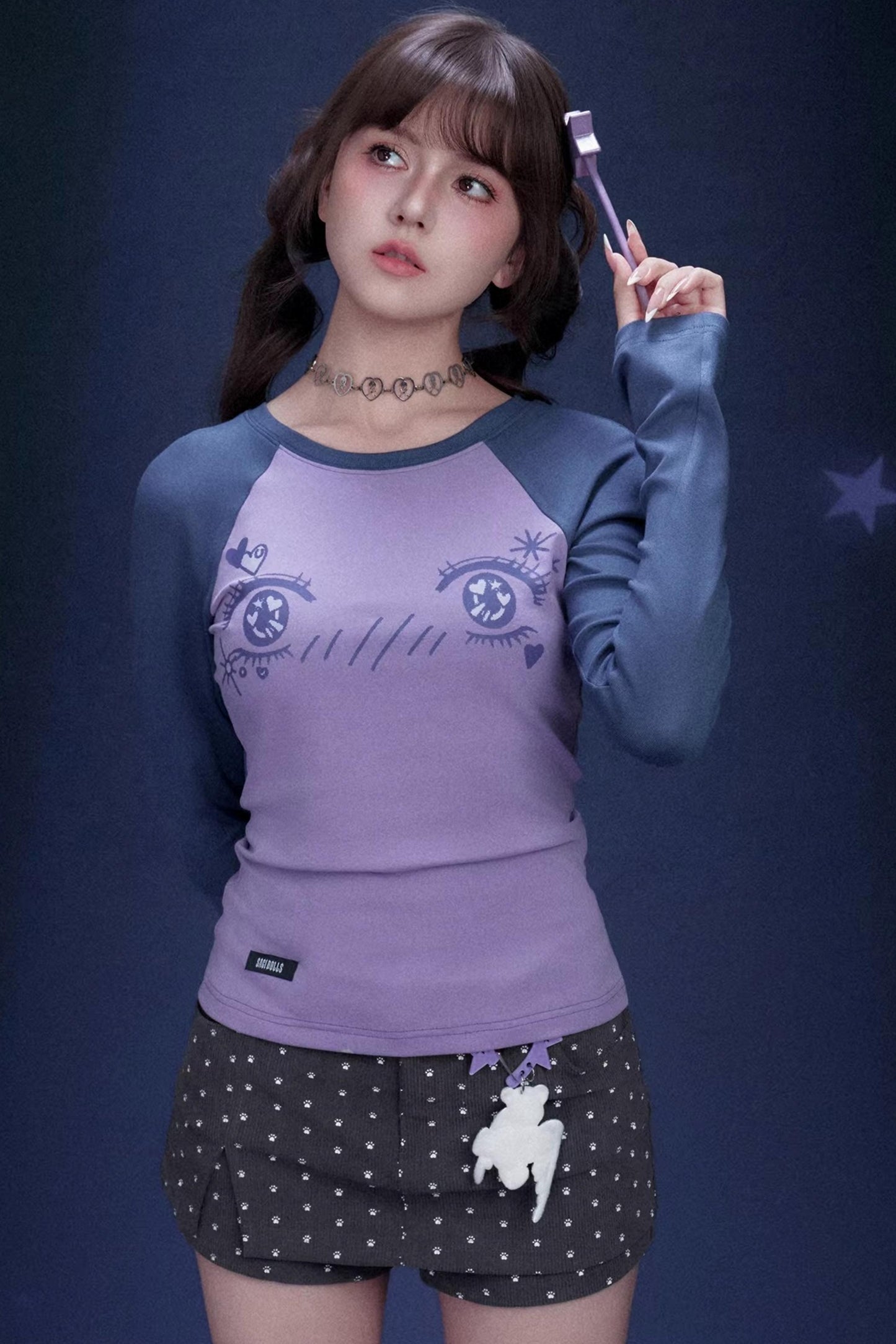 Comic Eye Raglan T-Shirt