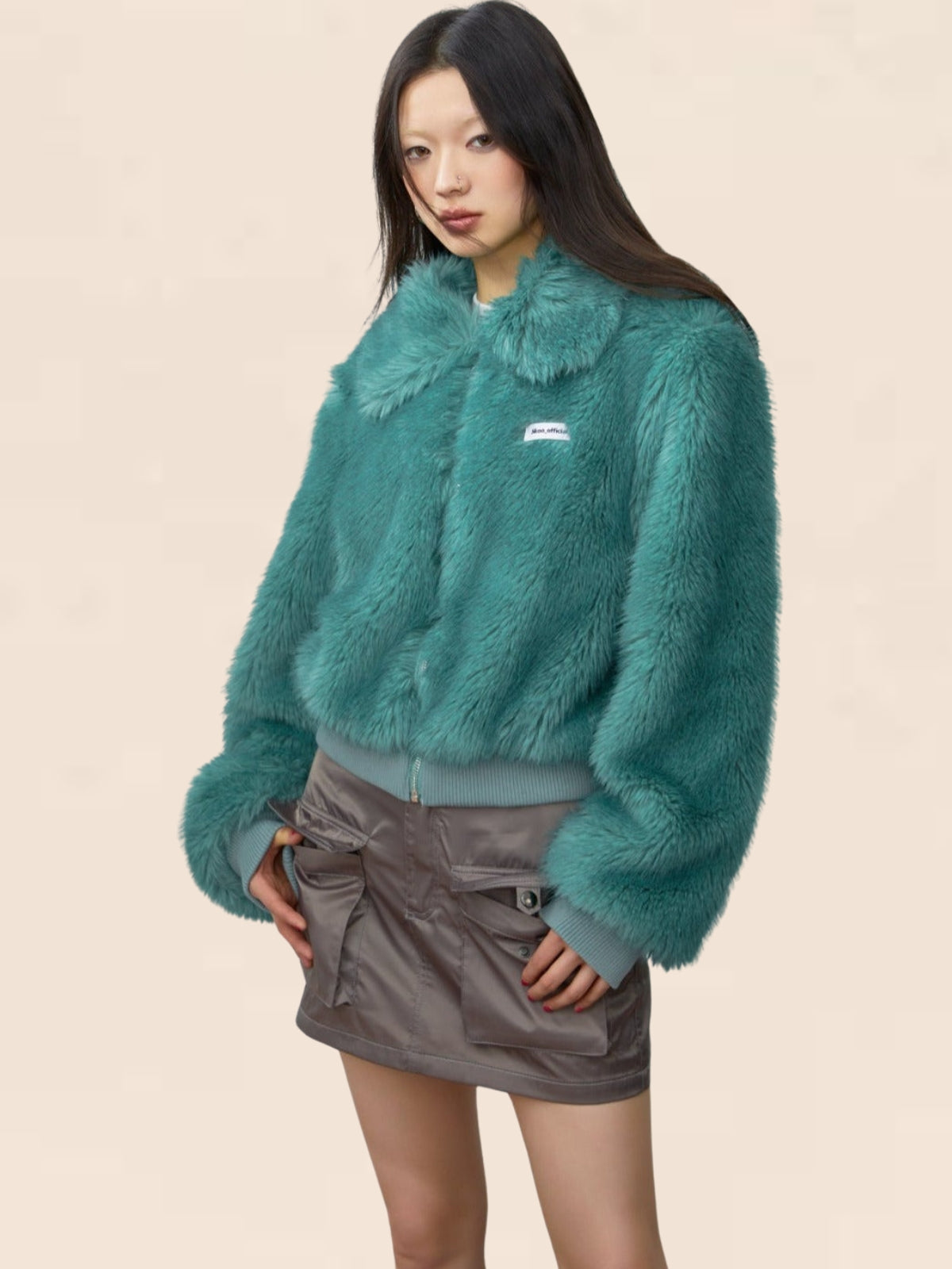 Long-sleeved Loose Fur Jacket