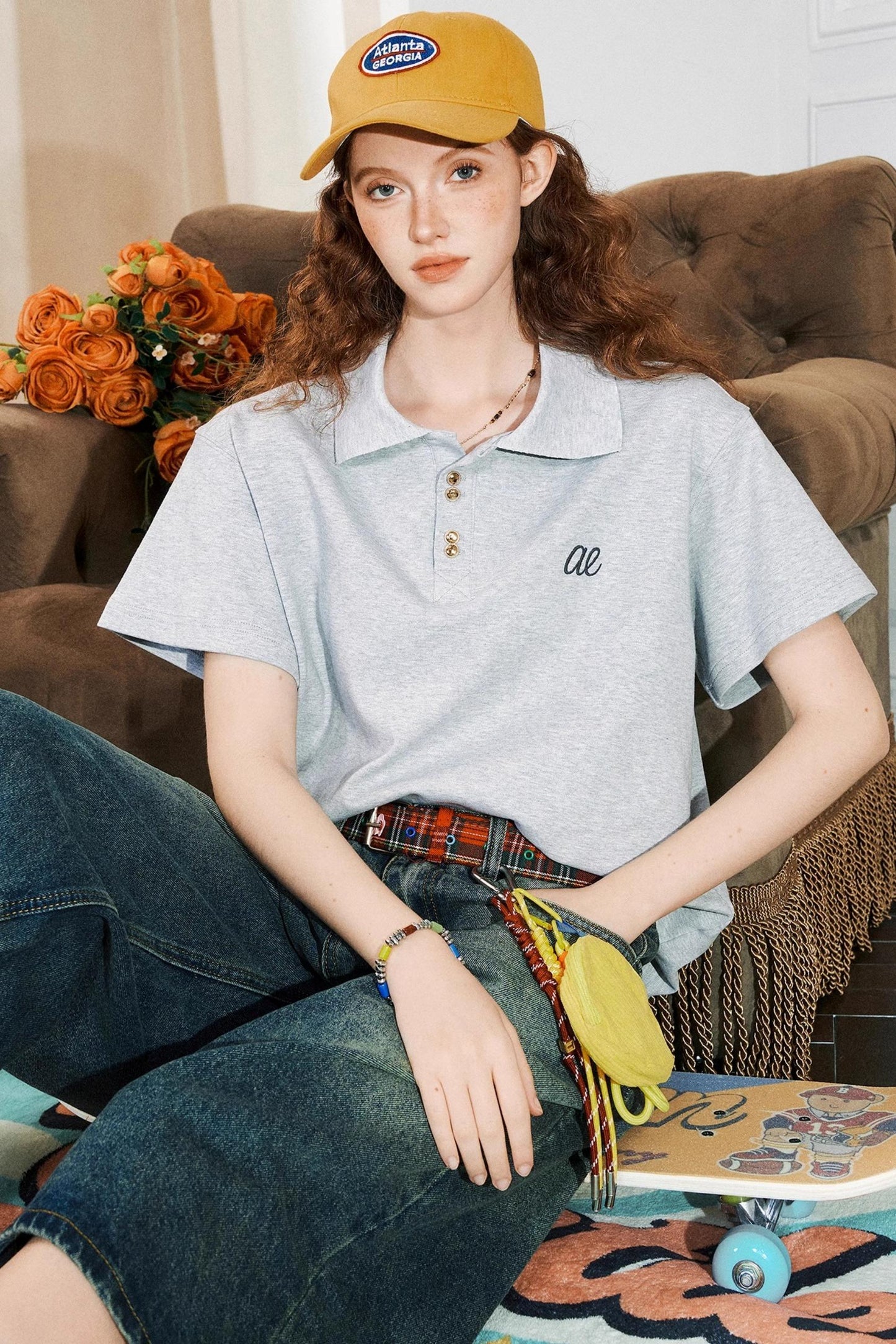 Embroidered Summer Polo Tee