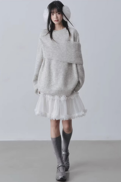 Three-Dimensional Lace Skirt