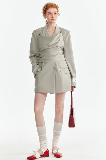 Fashionable Layered Suit Jacket Set-Up