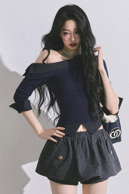 Gray Tone Striped T-Shirt