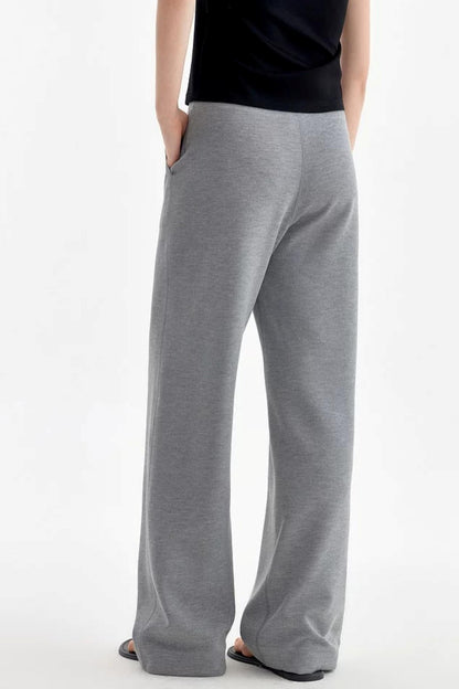 Pantalon taille haute à cordon de serrage