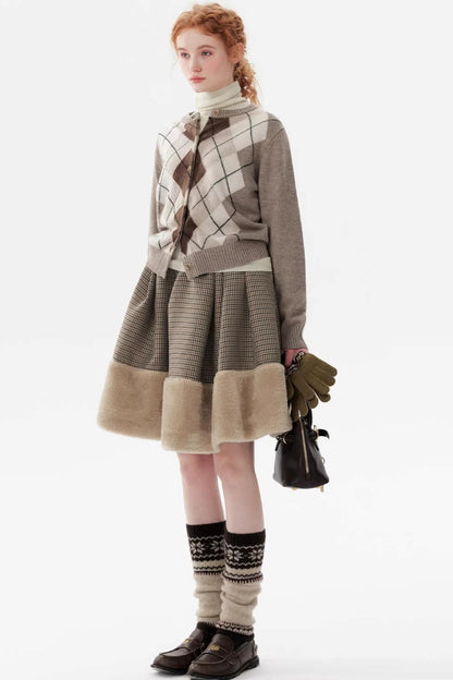 Sky Island Houndstooth Skirt