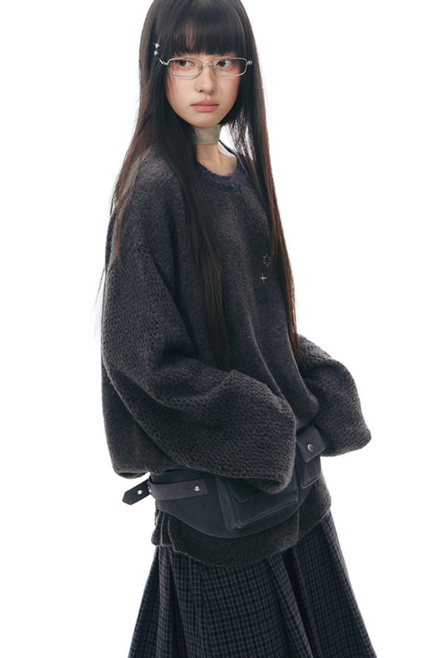 Embroidered Star Knit Sweater