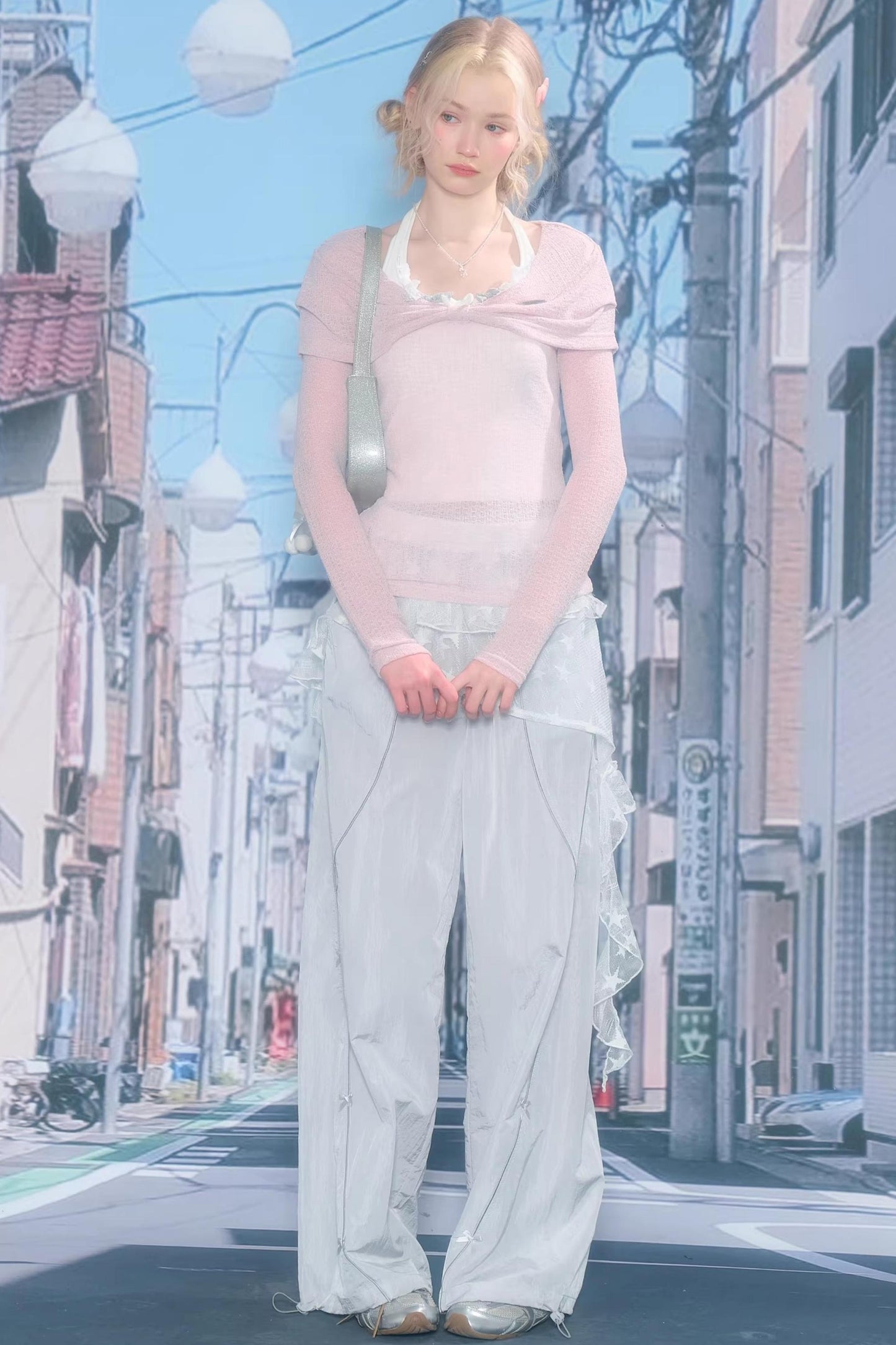 Star Lace Layered Skirt