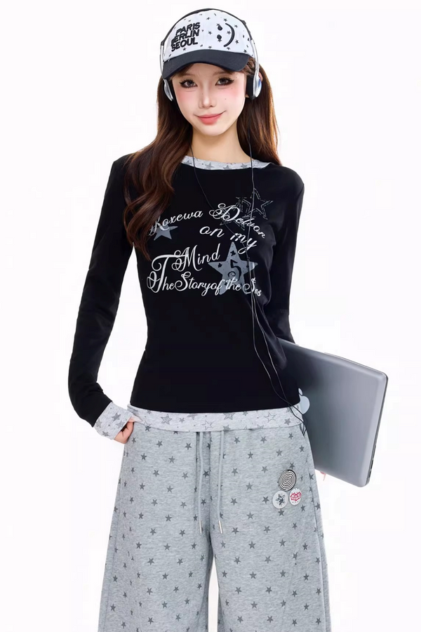 Elegant Slimming Long-Sleeve Top