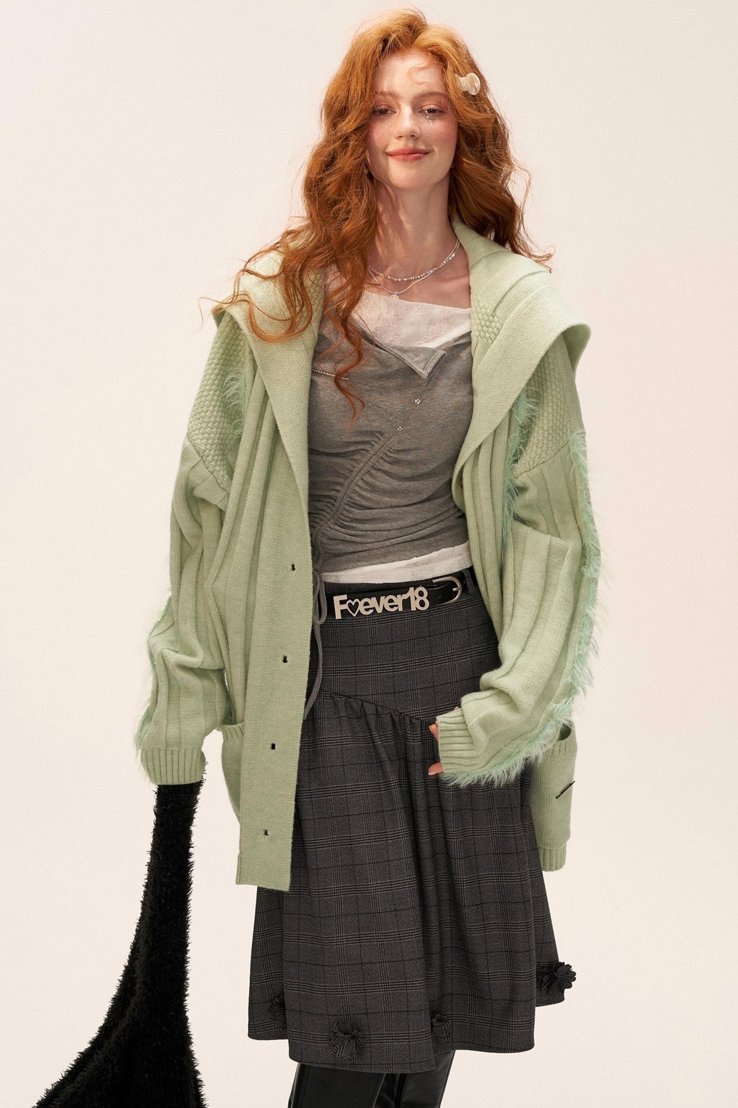 Slim Lace Sleeve T-Shirt