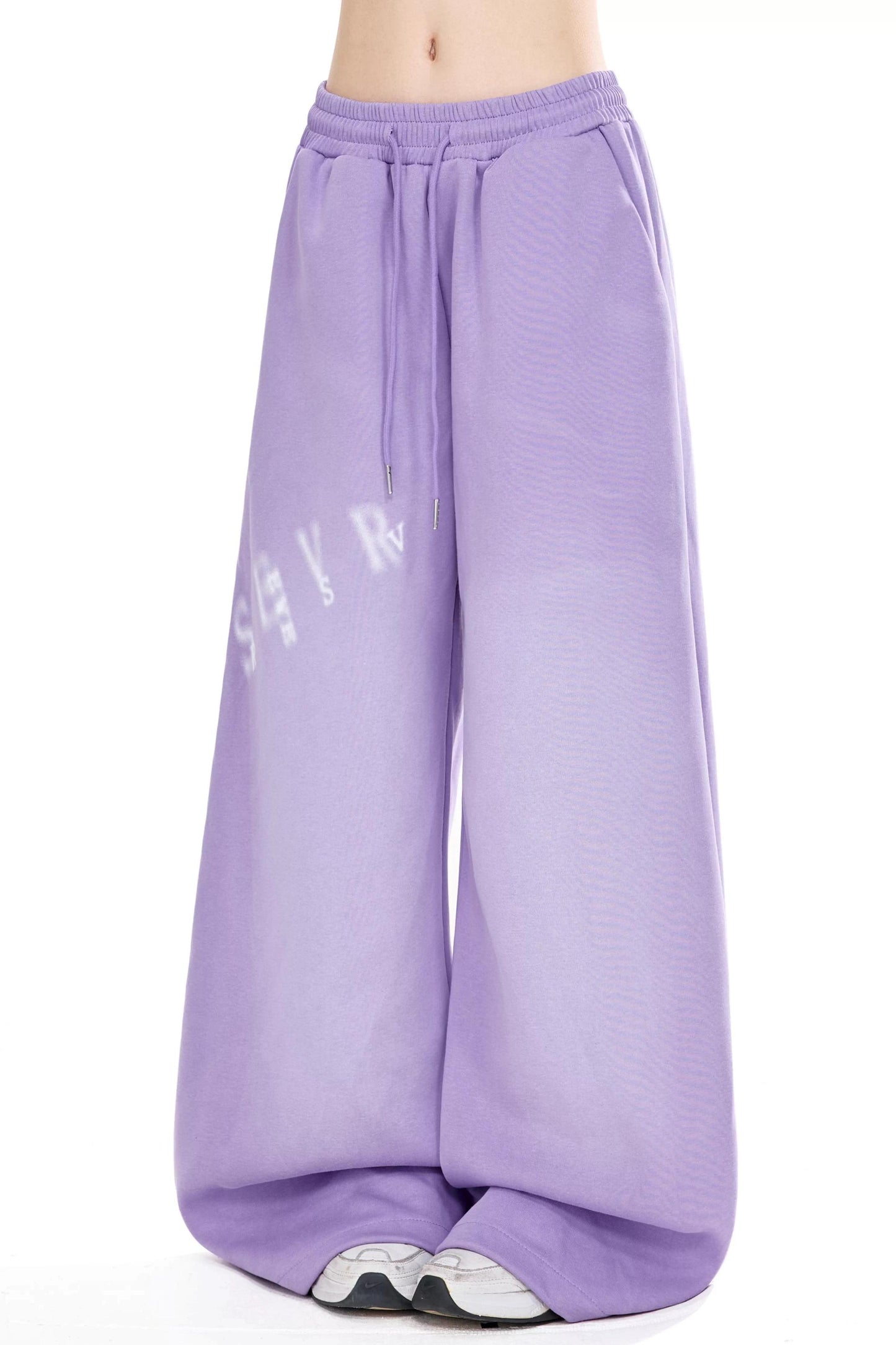 Retro Letter Print Dance Pants