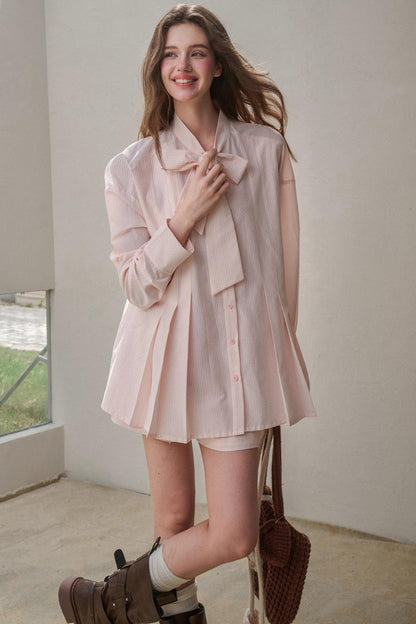 Pink Bow Shirt set-Up