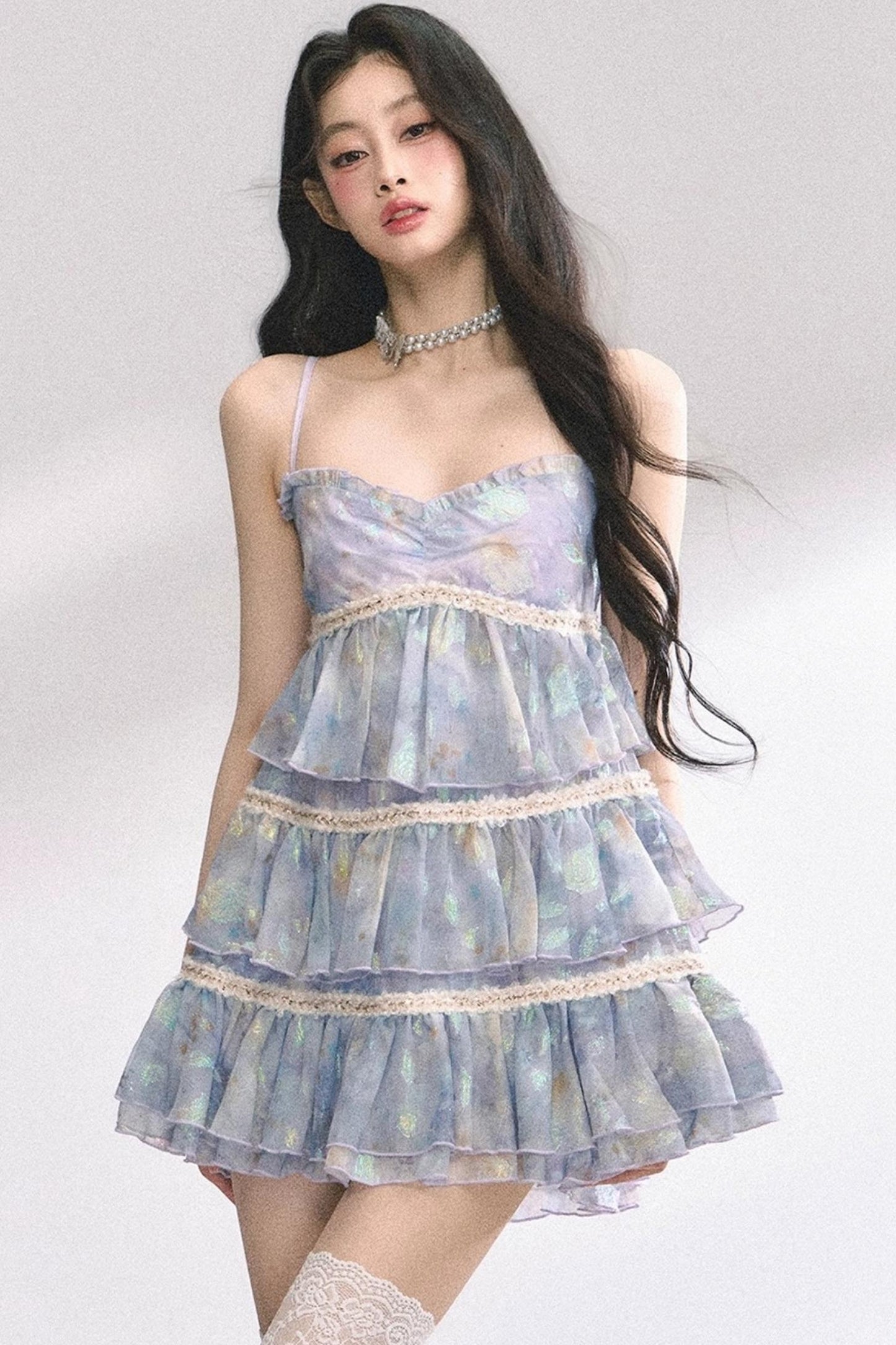 Halter Floral Elegance Dress