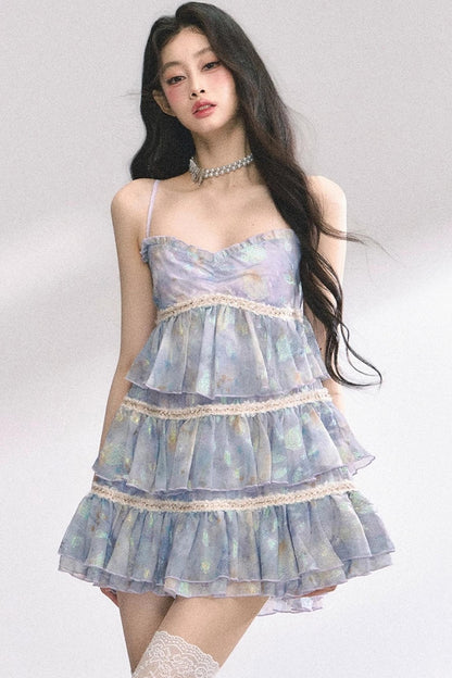 Halter Floral Elegance Dress