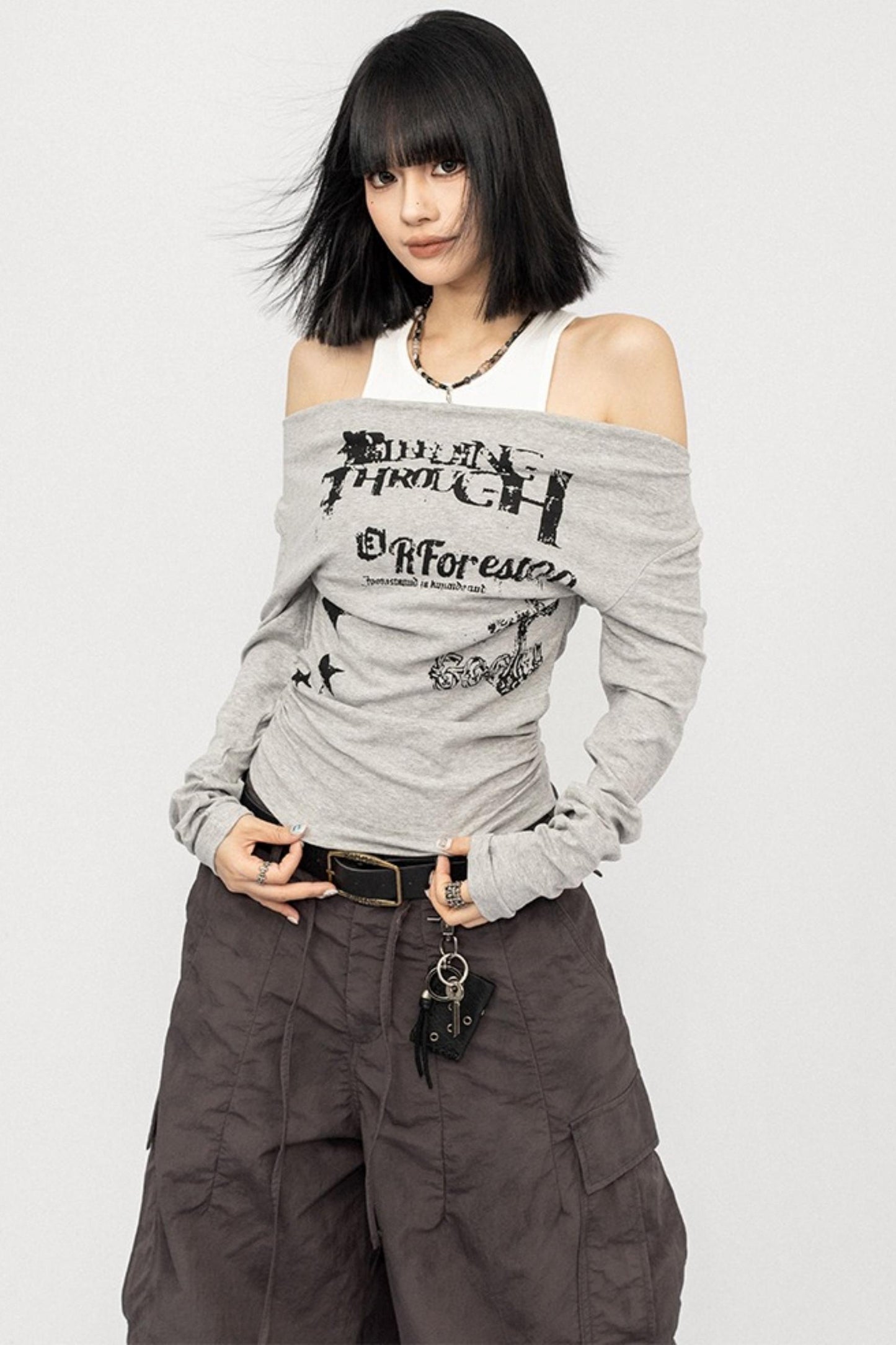 Slim Spice Girl Long Sleeve Top