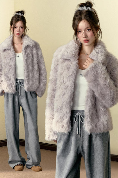 Fashion Temperament Slim FUR JACKET