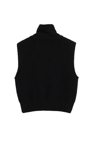 American Zip Stand Collar Vest