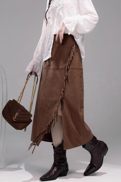 White Cloud Gauze Ruffled Shirt Set