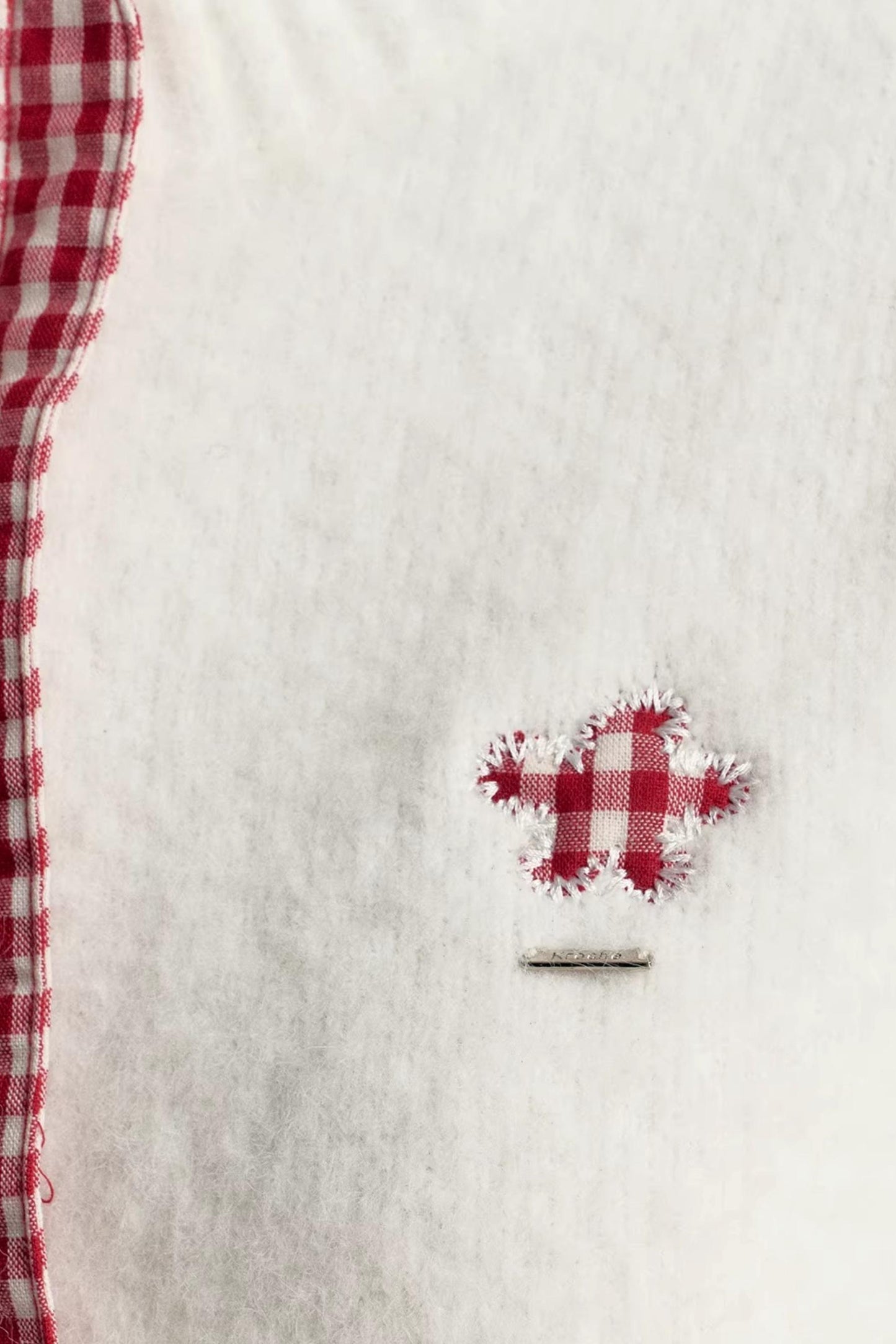 Wool Blend Plaid Cardigan