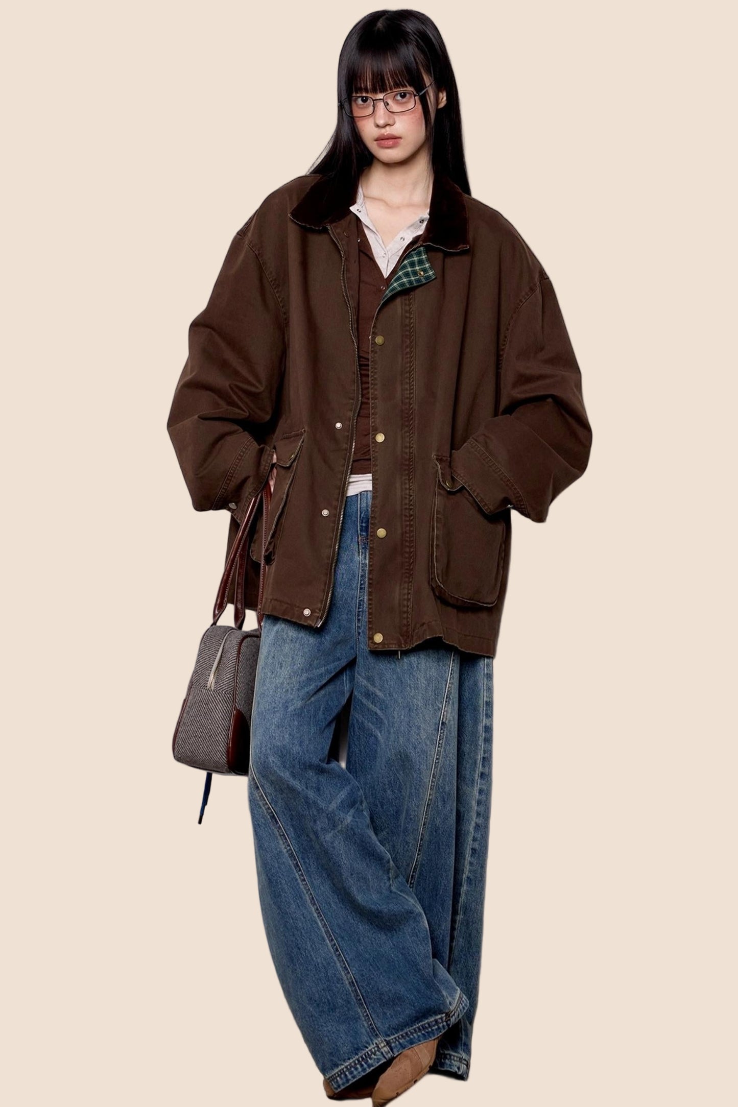 Vintage Cargo Lapel Jacket