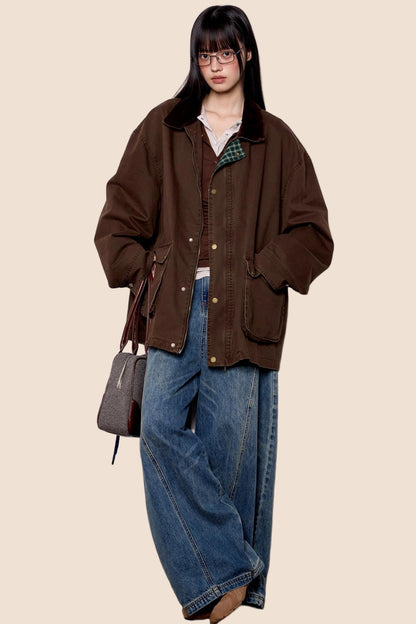 Vintage Cargo Lapel Jacket