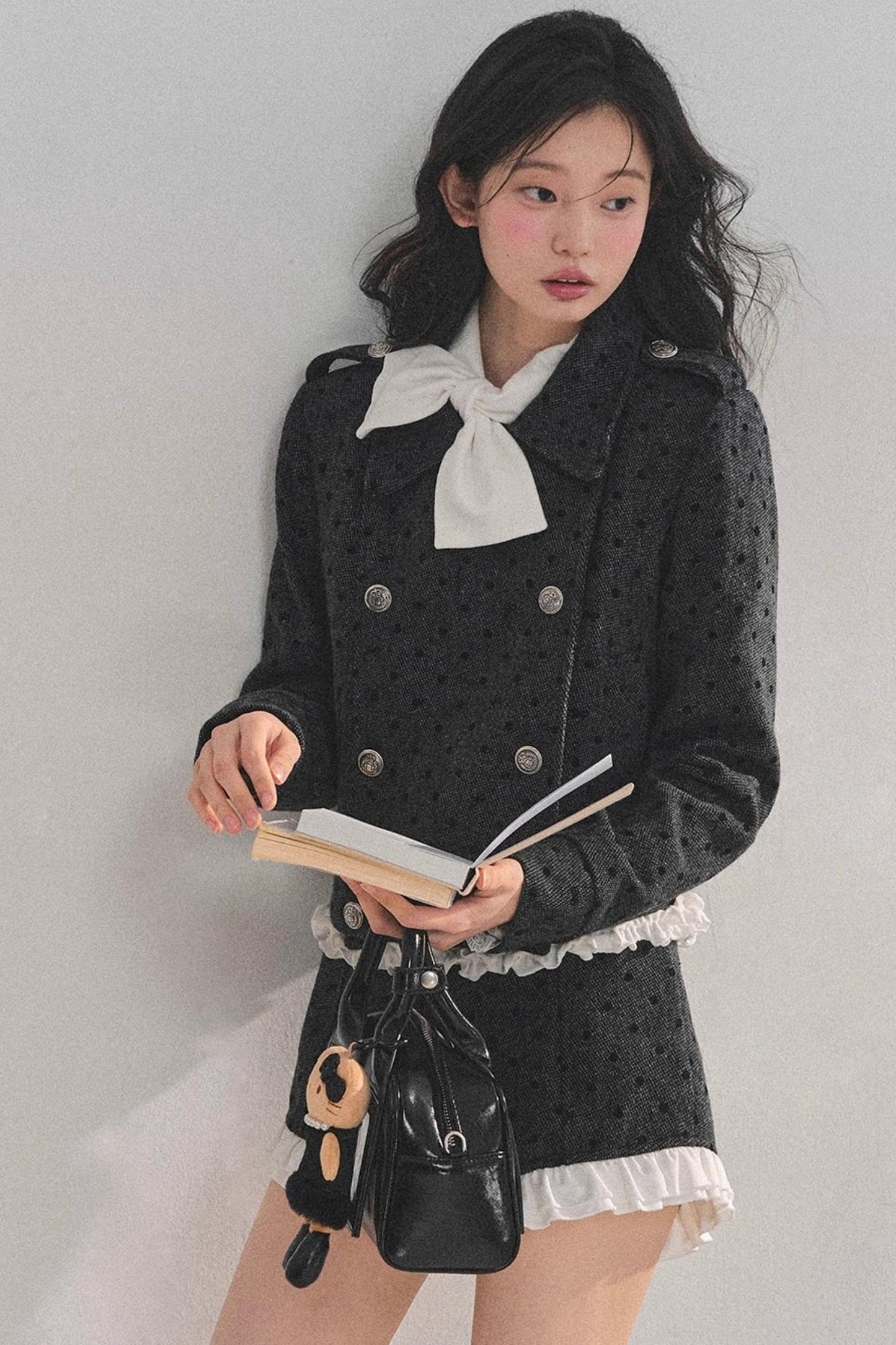 Memory's Reef Wool Polka Dot Suit Set-Up