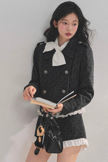 Memory's Reef Wool Polka Dot Suit Set-Up