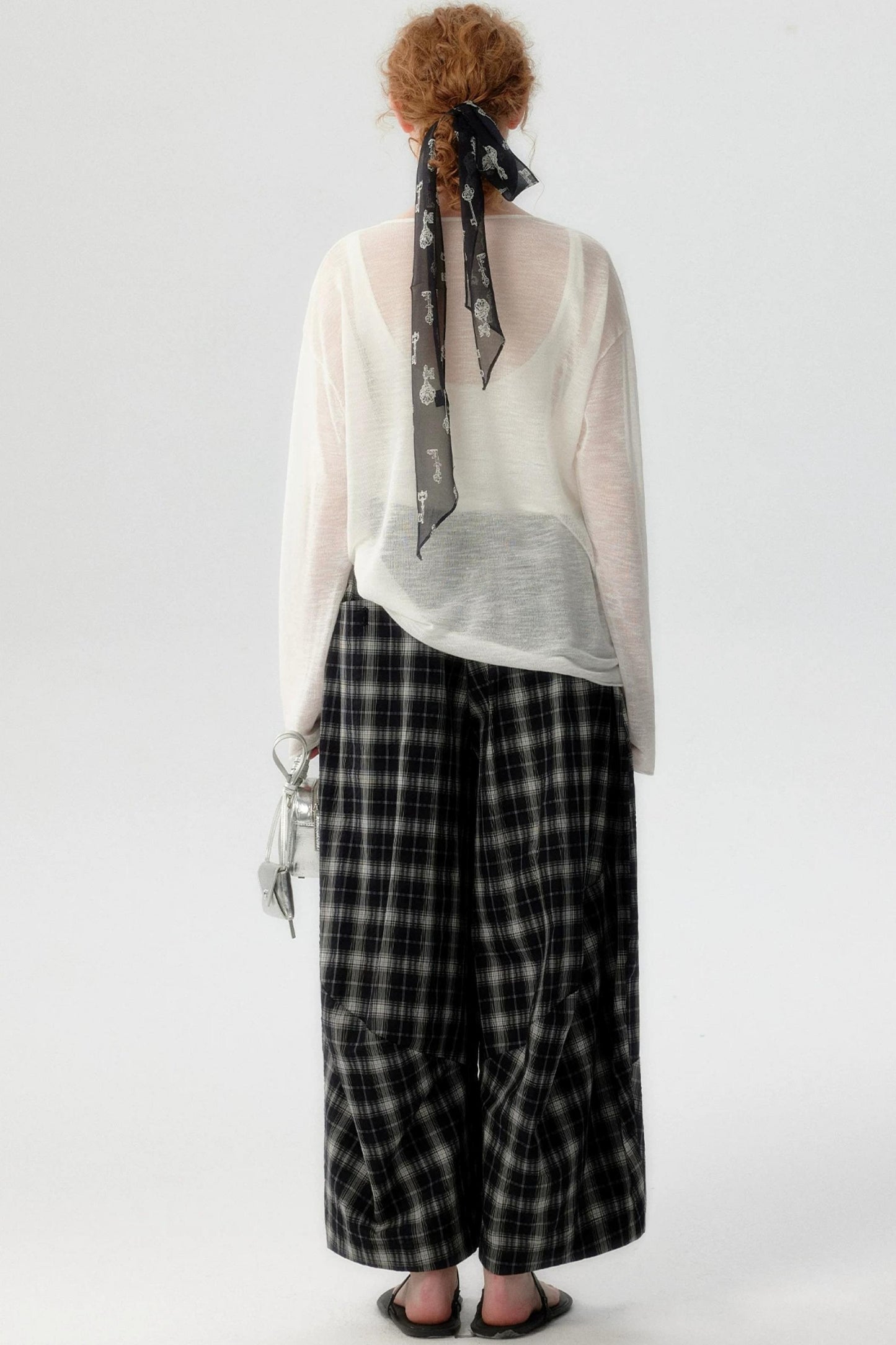 Blusa de punto de lino de bambú