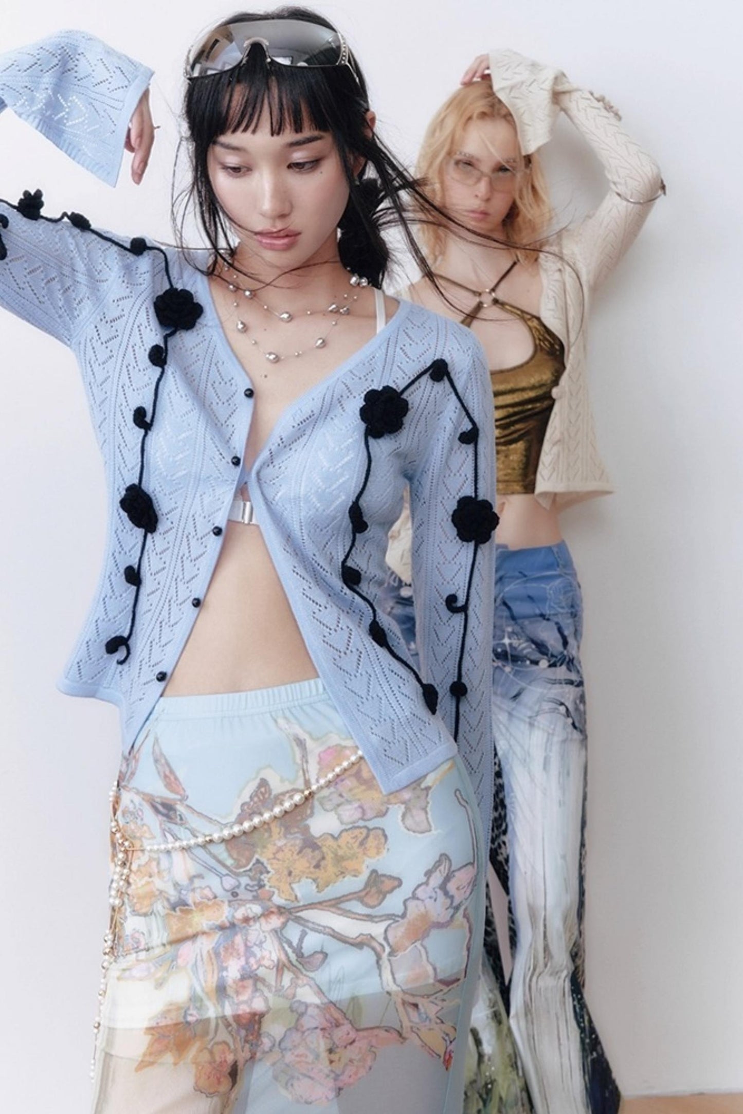 Wool Flower Cardigan