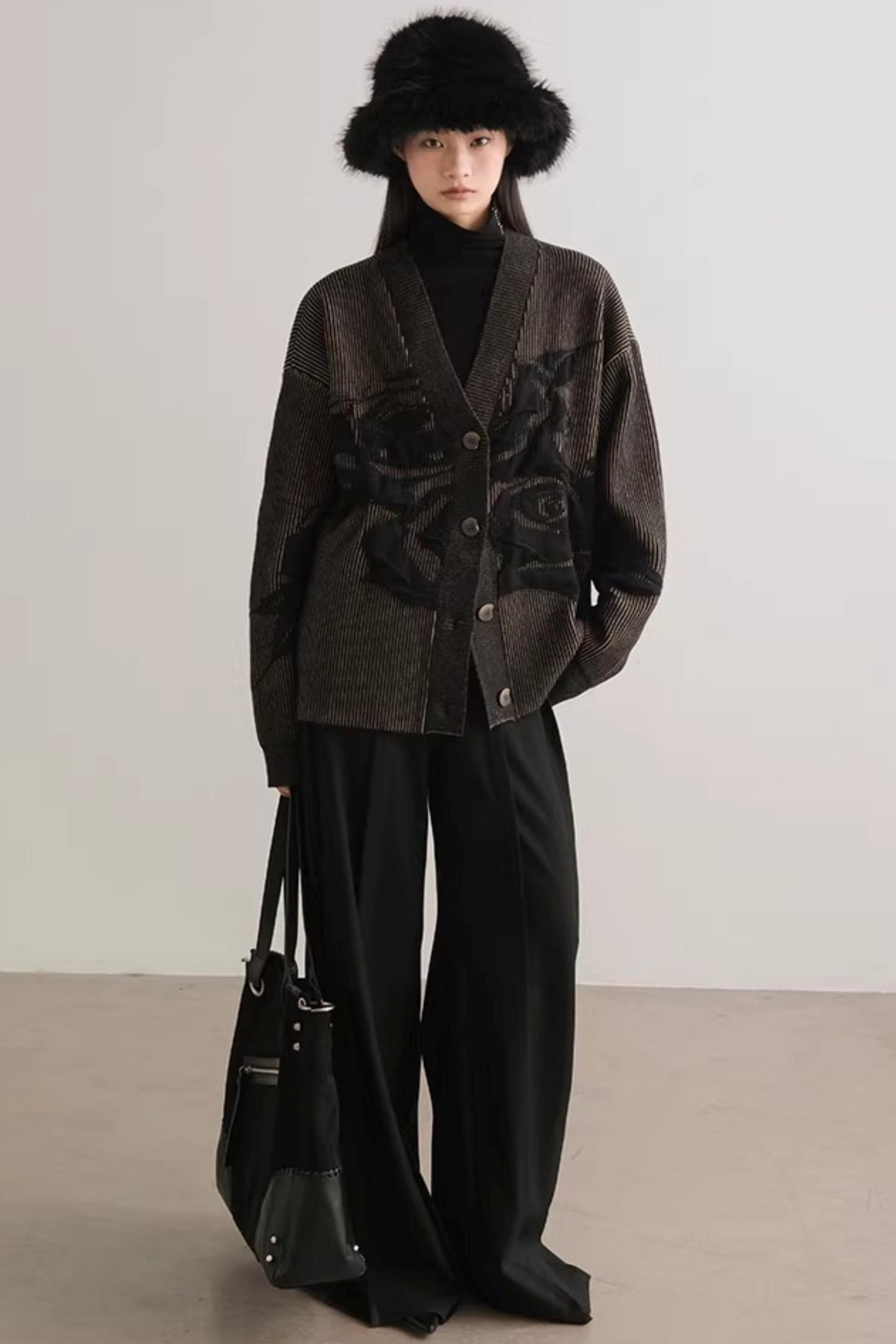 Virtual Illusion Jacquard Cardigan