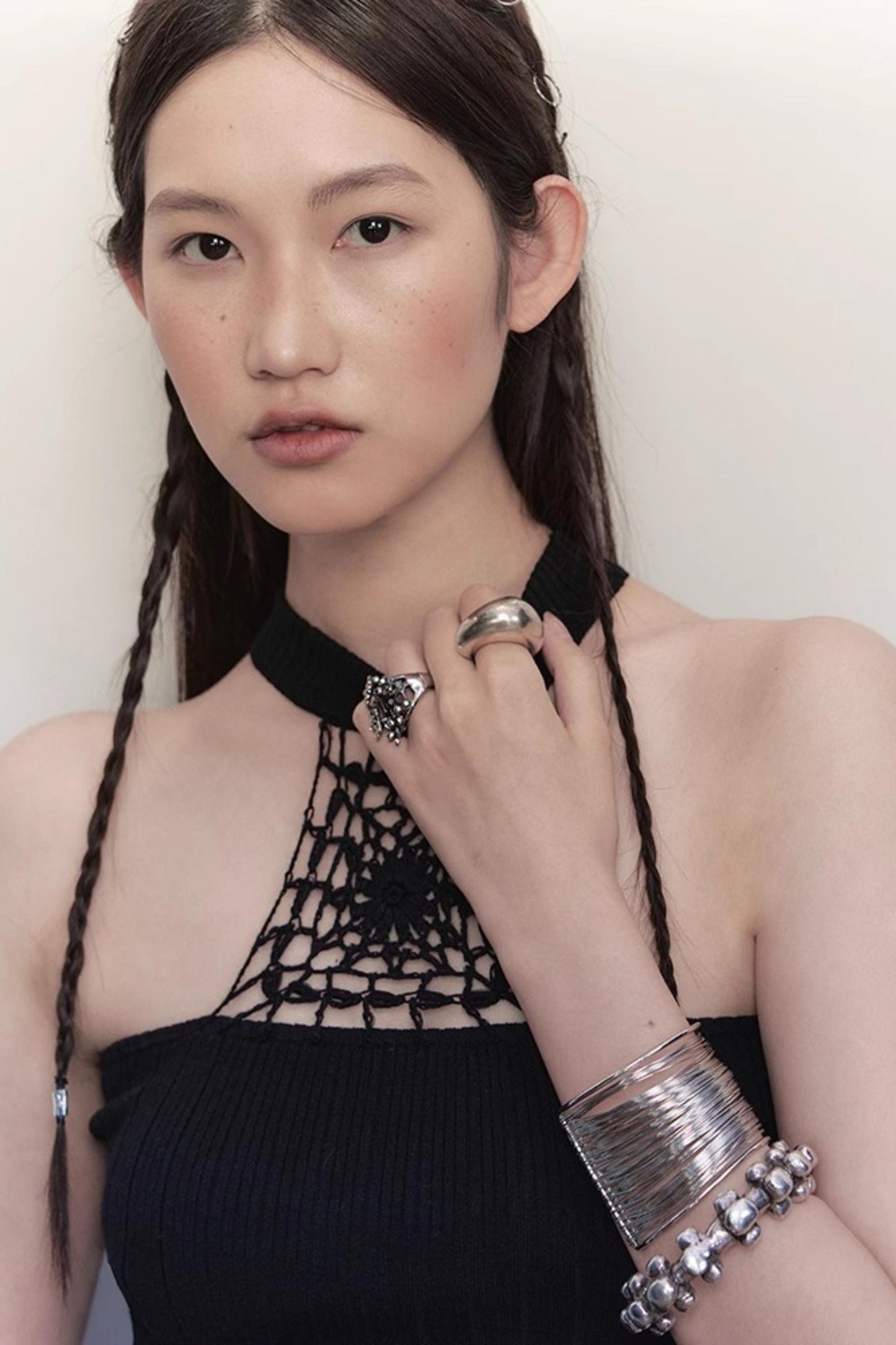 Weave Knit Bustier Top