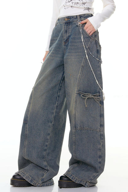 Denim Asymmetry Fit Pants