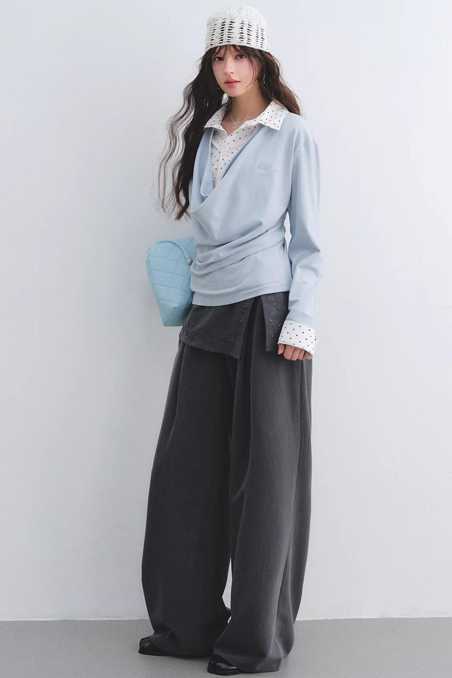 Polka Dot Patchwork Top Set-Up