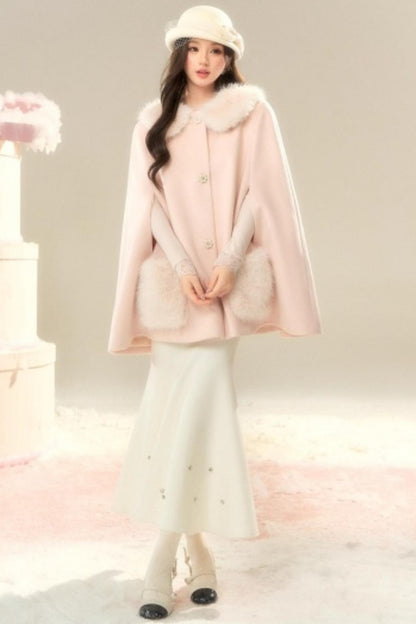 Elegant Woolen Princess Coat