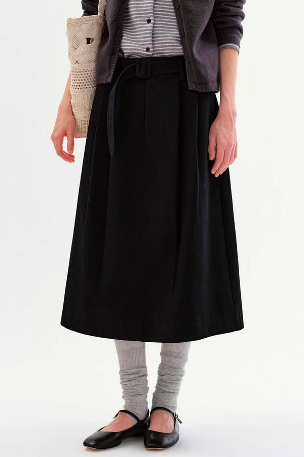 Washed High-Waisted Skirt