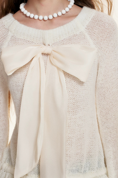 Multi-Wear Bow Knit Sweater