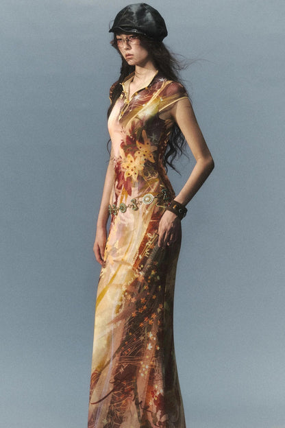 Reversible Cheongsam Mermaid Dress
