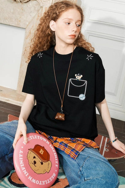 Beetle Embroidered Tee