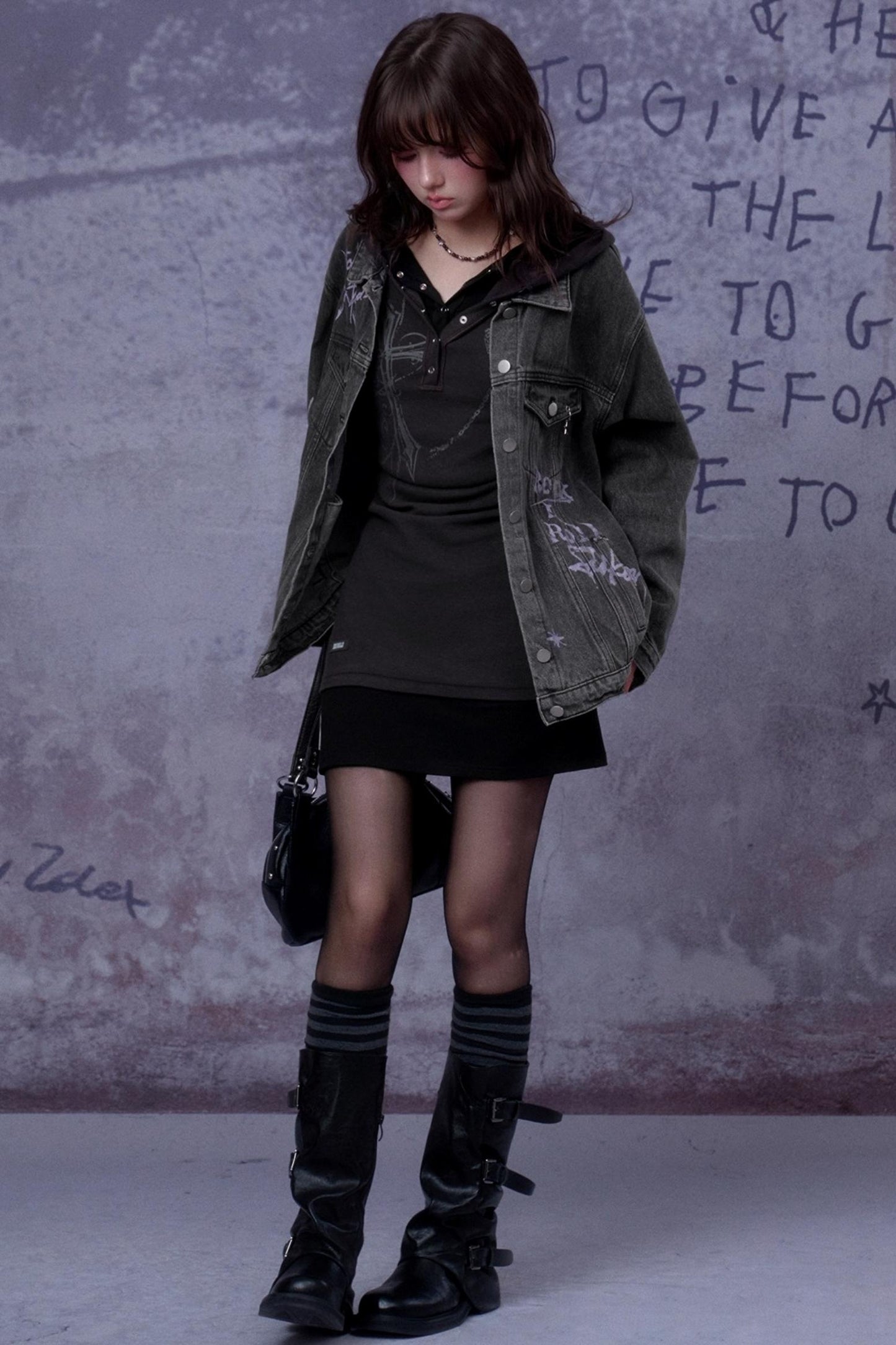 Slim Cross Hoodie Dress