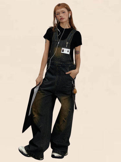 Wasteland Denim Bib Pants