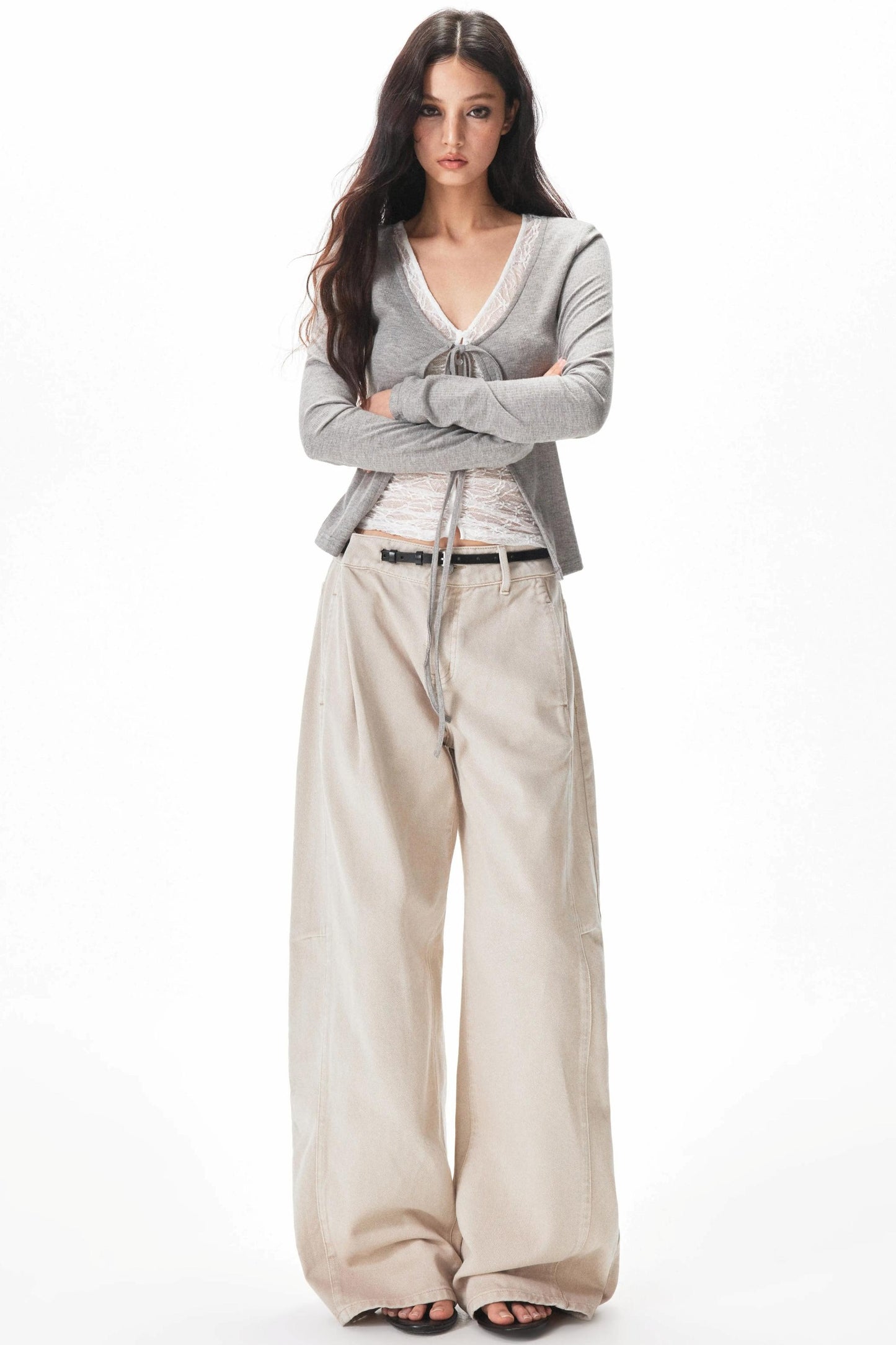 Retro Washed Apricot Cargo Pants