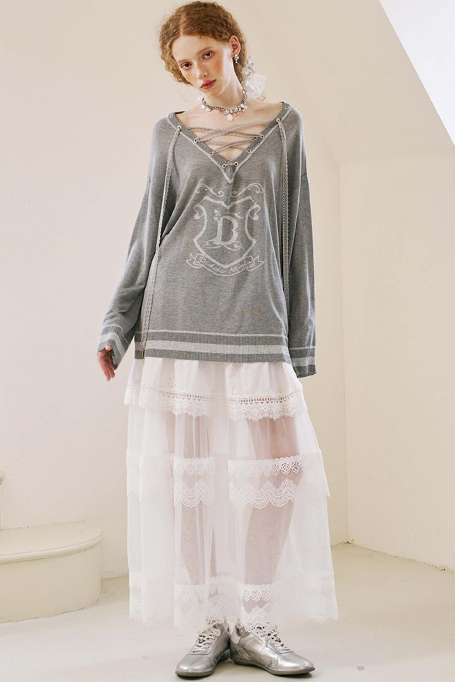 Lace Knit Smock