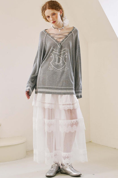 Lace Knit Smock