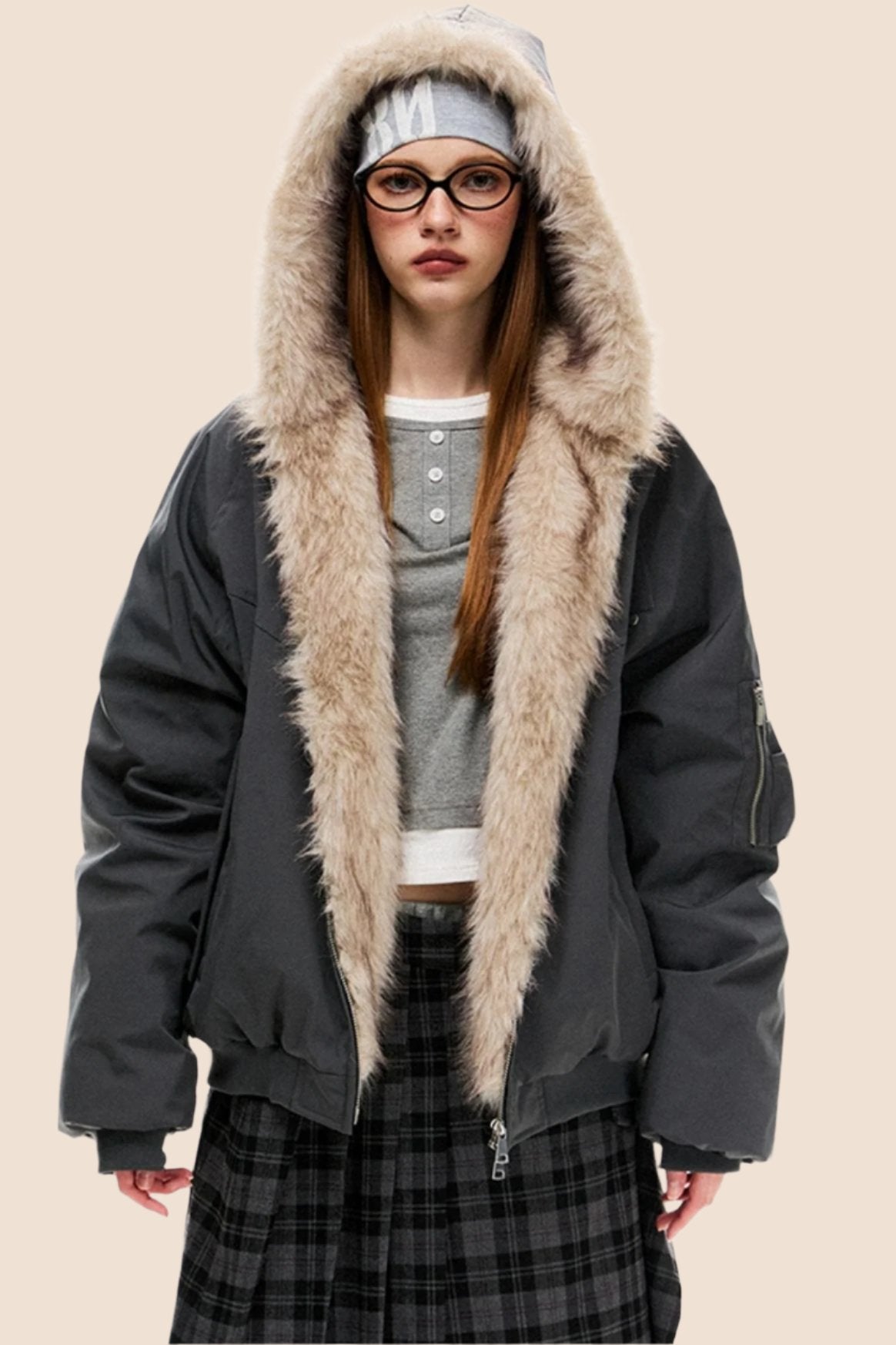 Mountain Style Hooded Cotton Jacket 