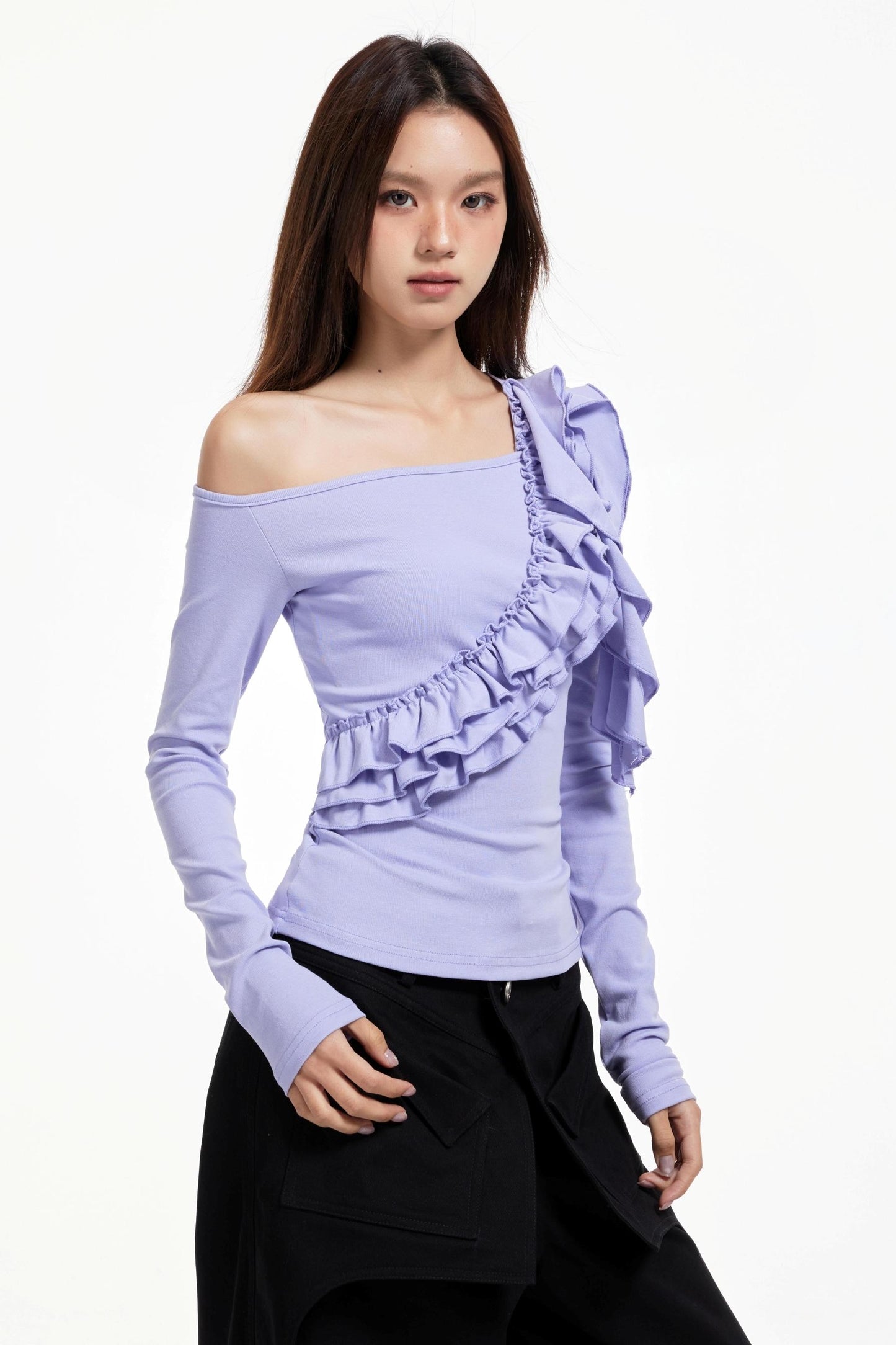 Off-The-Shoulder Ruffled Top