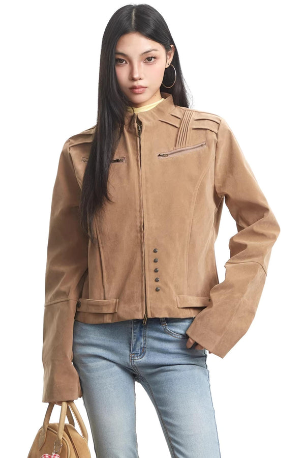 Retro Coffee Workwear Jacket
