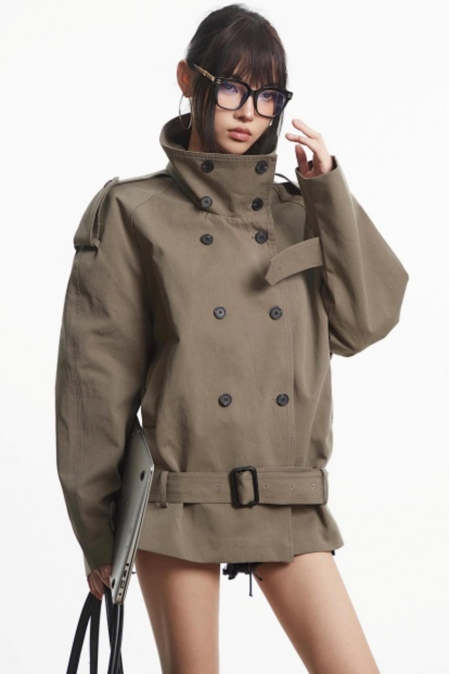 Retro Dark Khaki Work Jacket